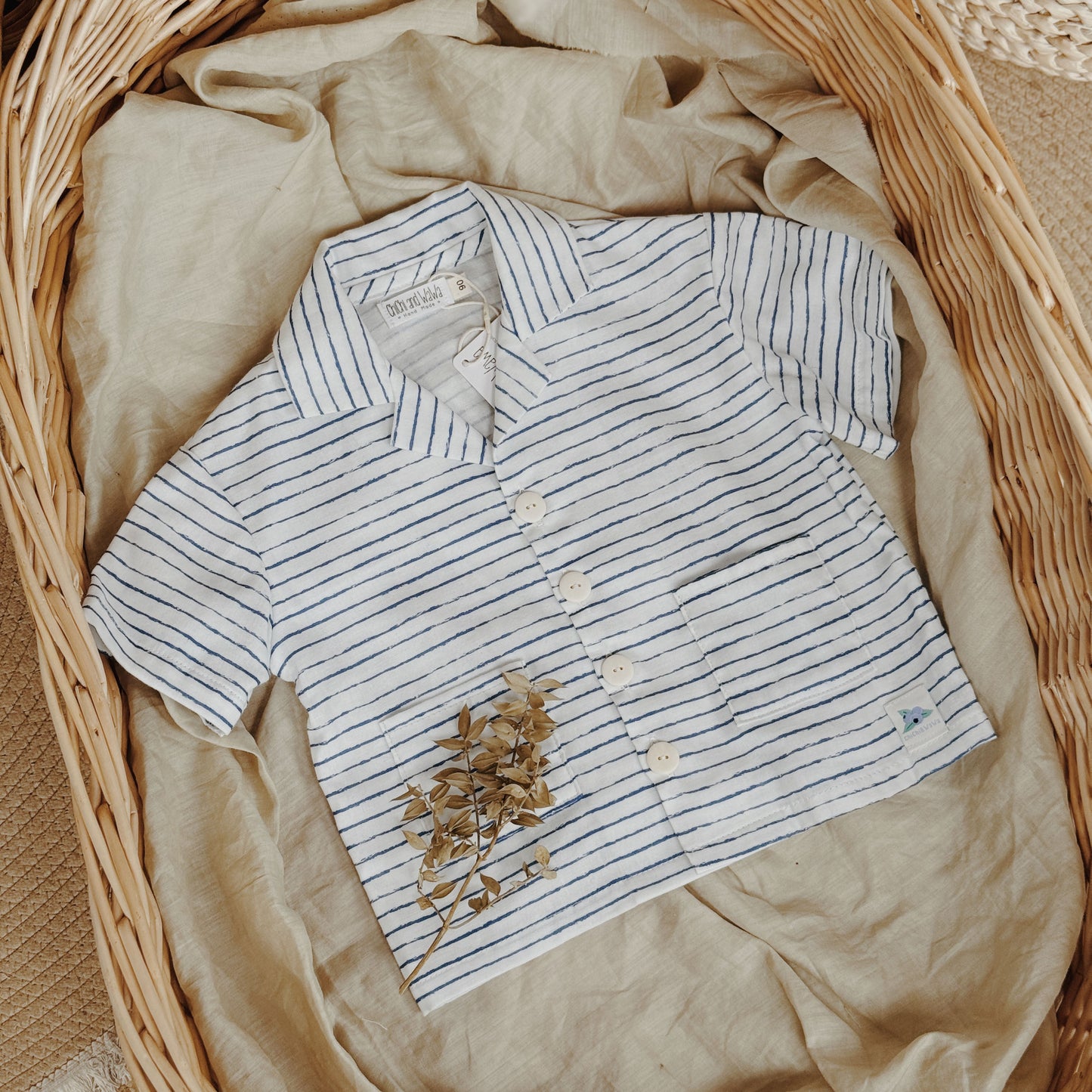 12M–10Y Boys Striped Cotton Shirt | Easygoing, Breezy & Full of Summer Detail