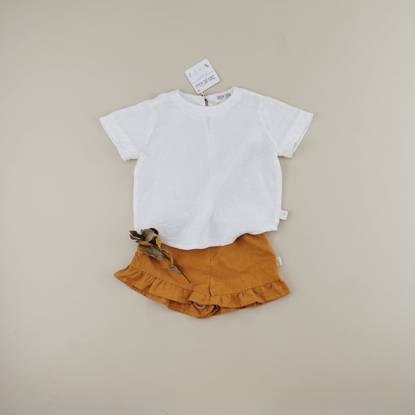 10+ Colors Linen Ruffle Shorts - Chichi and Wawa