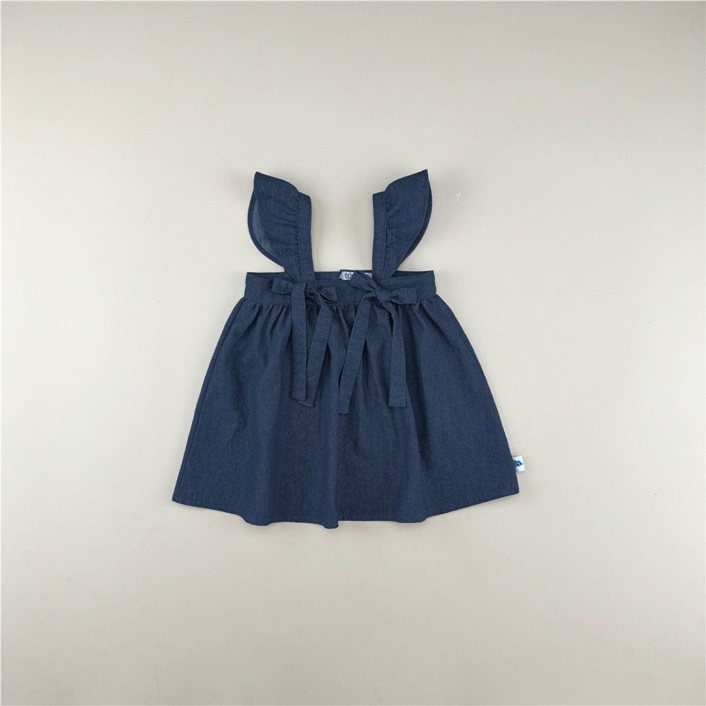 100% Cotton Soft Denim Dress - Chichi and Wawa