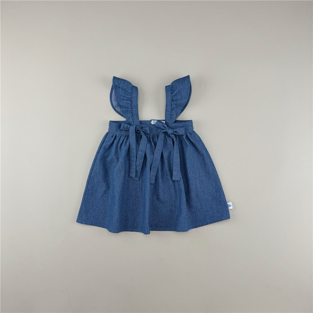 100% Cotton Soft Denim Dress - Chichi and Wawa