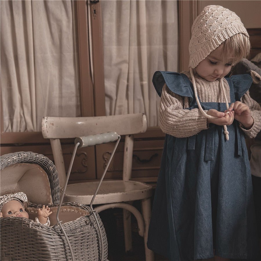 100% Cotton Soft Denim Dress - Chichi and Wawa