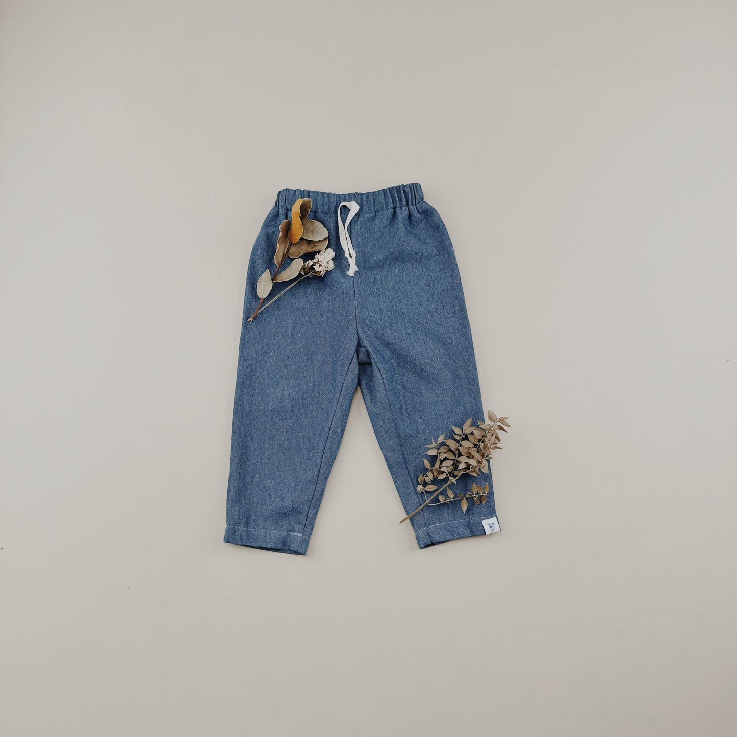 1-10Y Neutral Jeans Loose Denim Pants