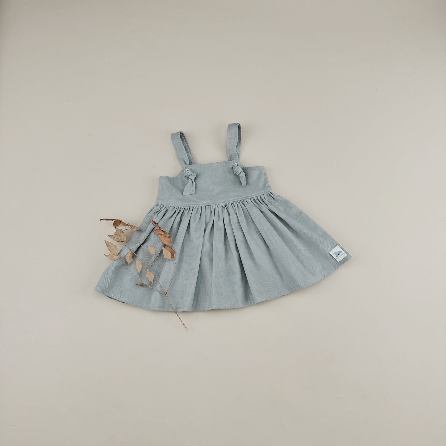 12M-10Y Fine Corduroy Strap Dress