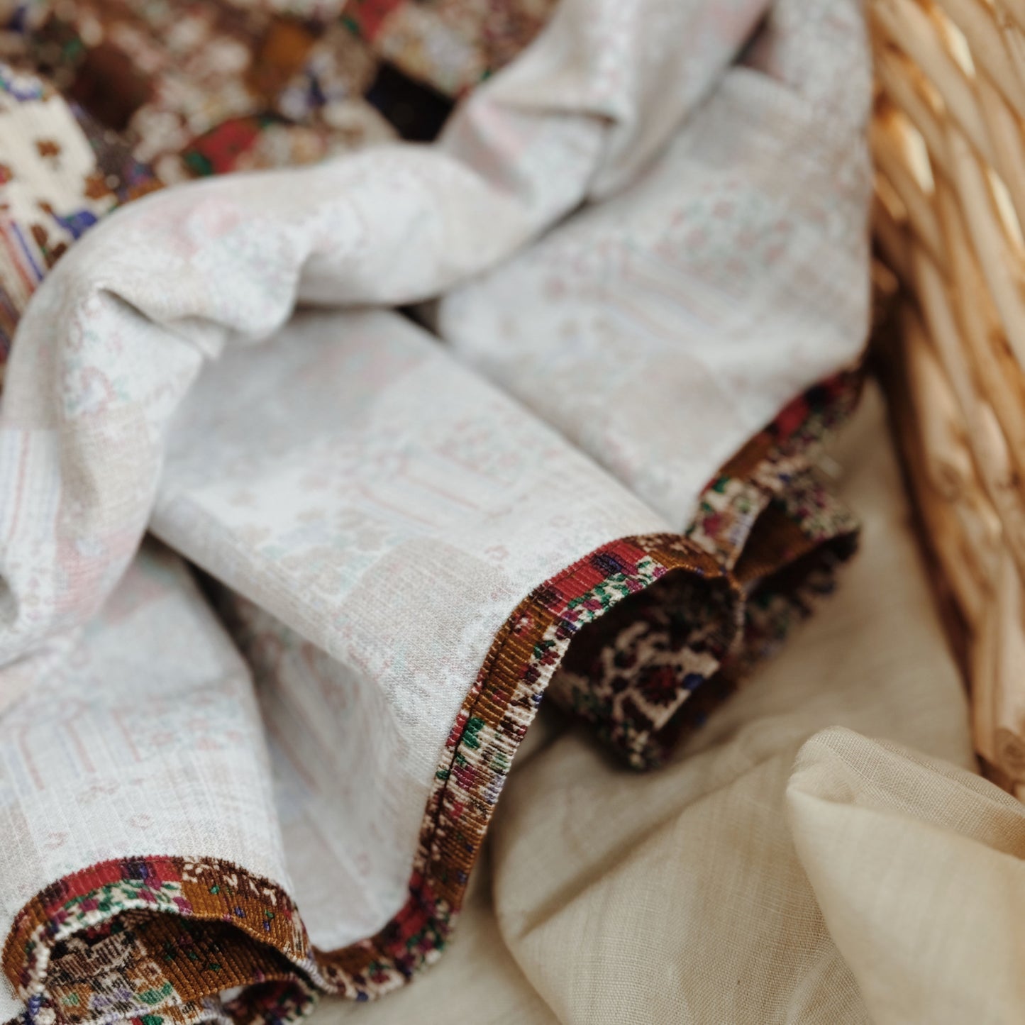 3Y-10Y Patchwork-Style Brown Maxi Skirt – Perfect for Fall and Winter Vibes