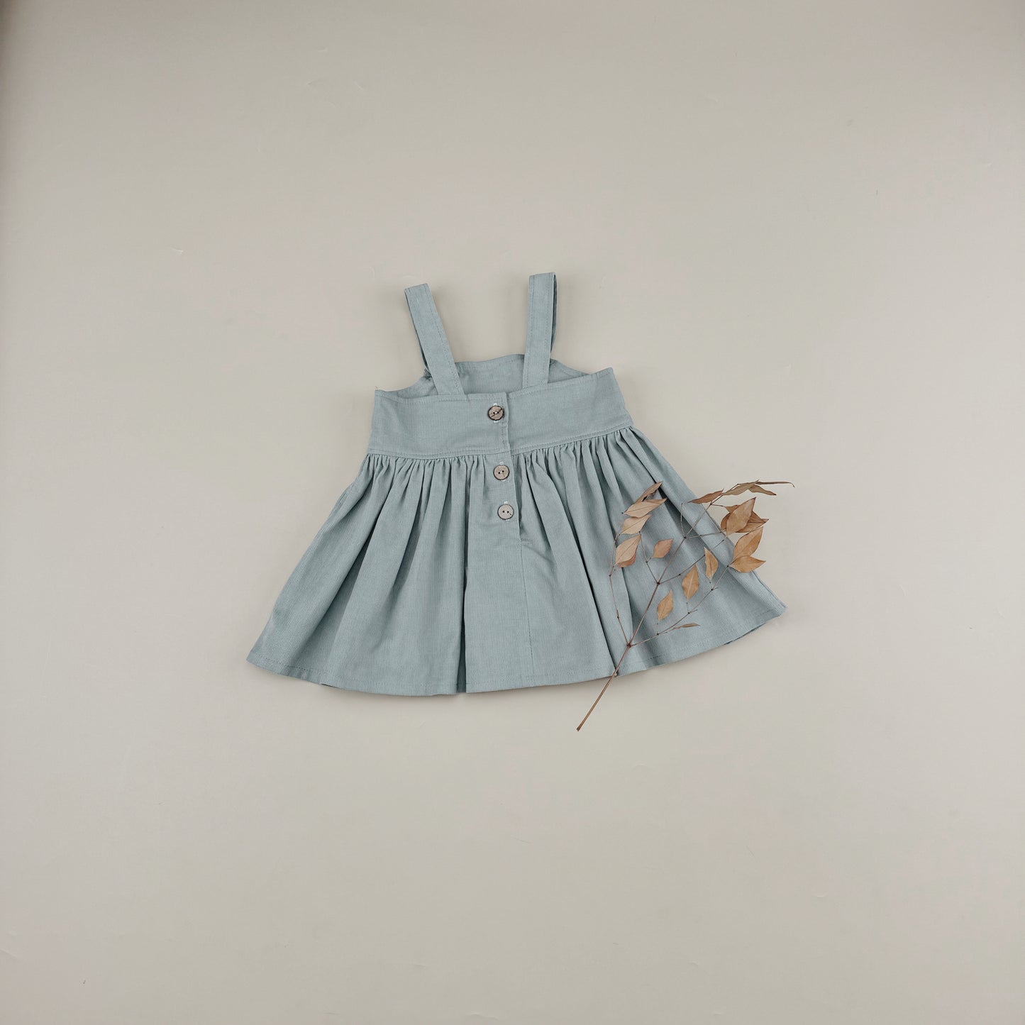 12M-10Y Fine Corduroy Strap Dress