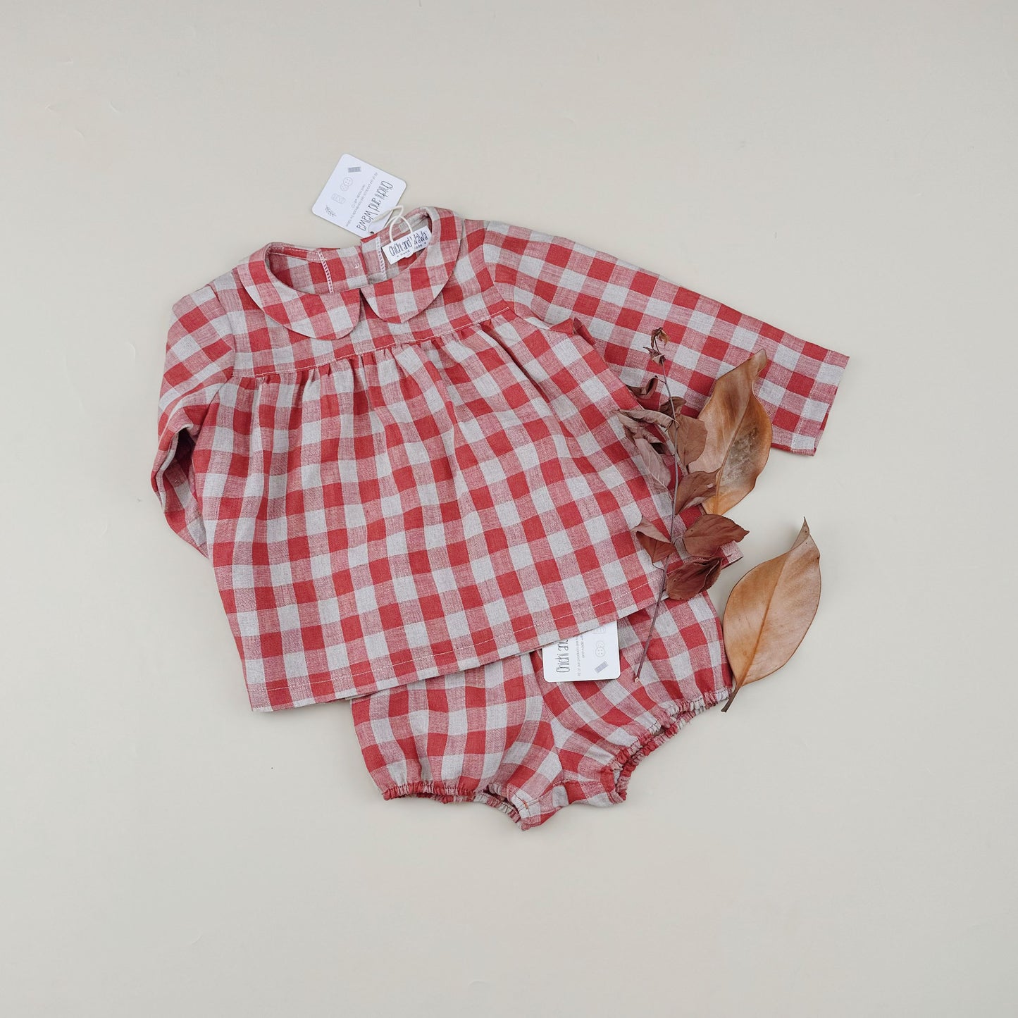 9M-10Y Girl Peter Pan Shirt and Bloomers