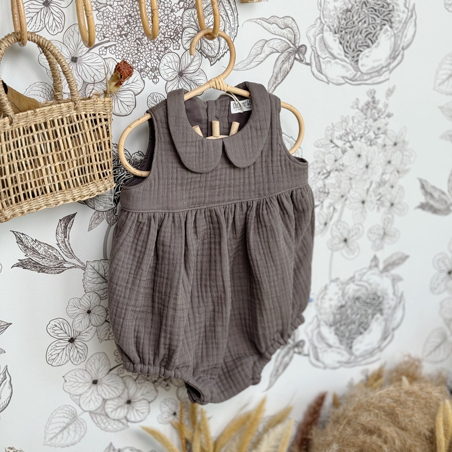 3M-4Y Triple Gauze Baby Romper | Soft, Airy & Perfect for Summer