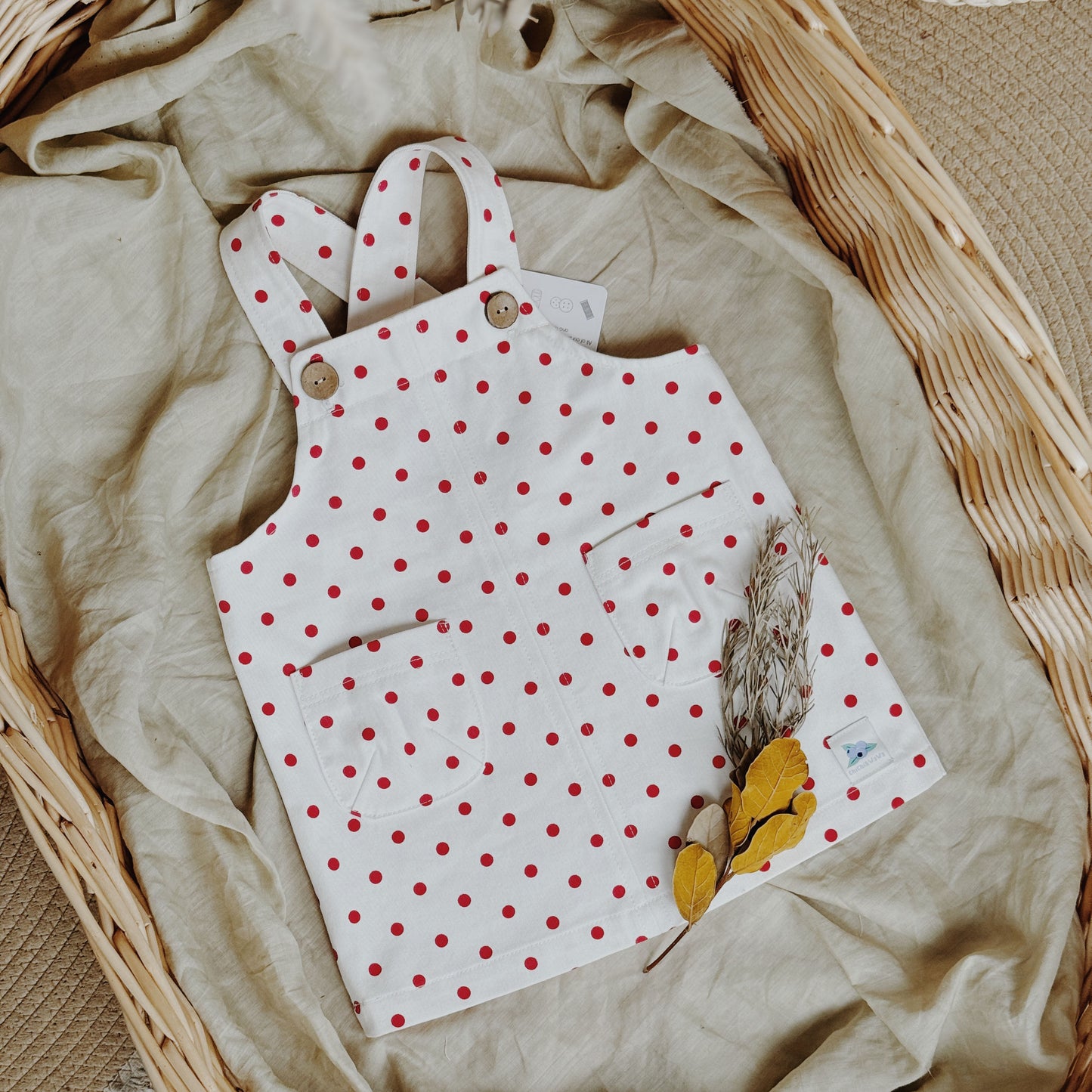 12M-10Y Polka Dot Pinafore Dress | Playful, Classic & Twirl-Ready