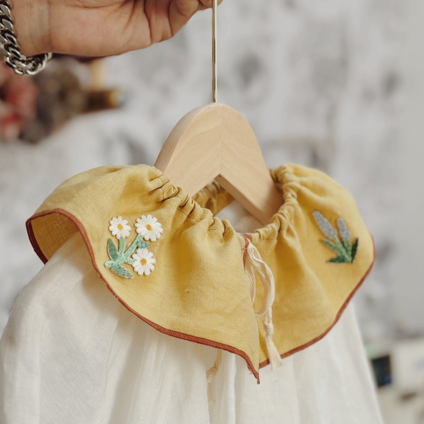 1-10Y S M L Kids Girls Detachable Collar