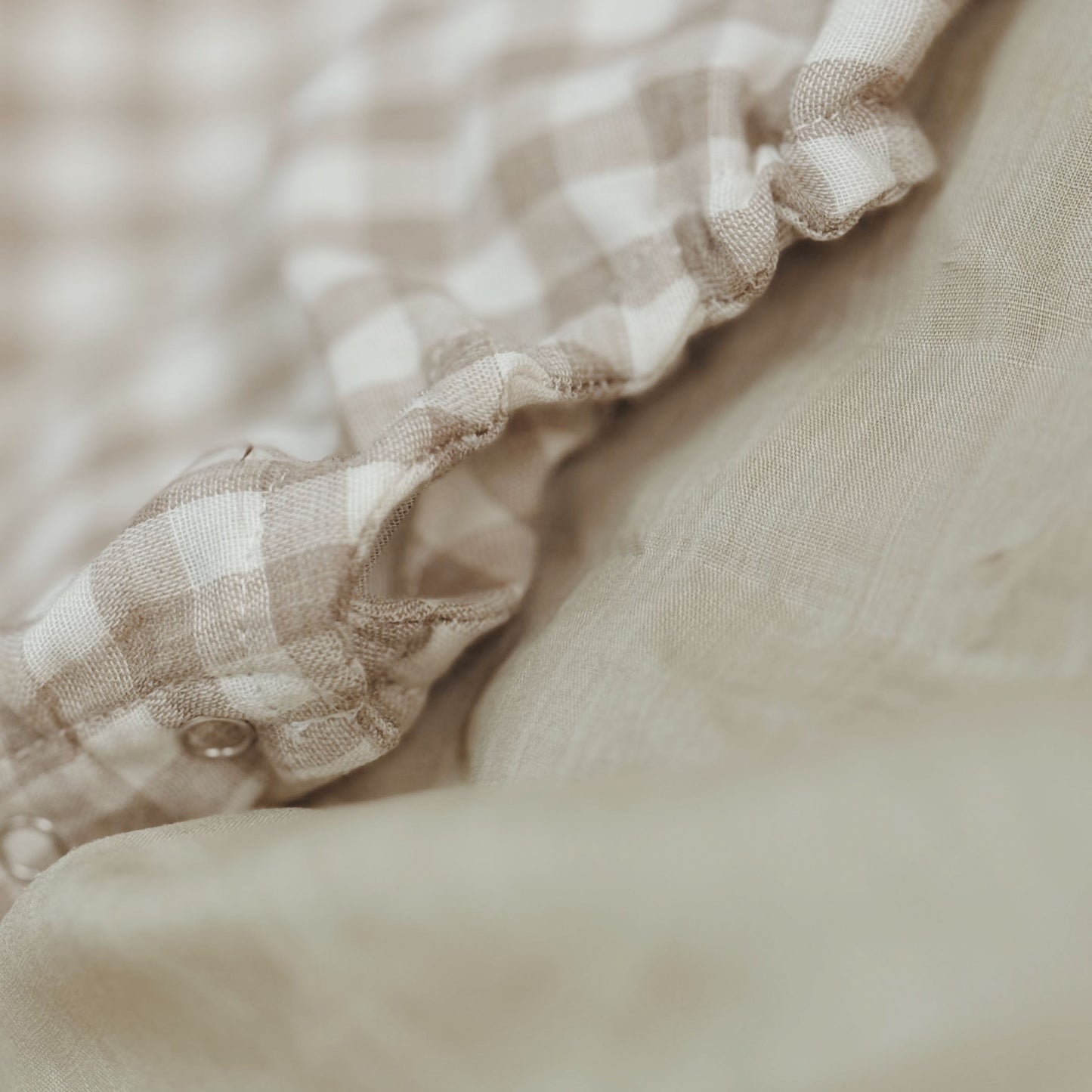 3M-3Y Organic Cotton Plaid Baby Romper