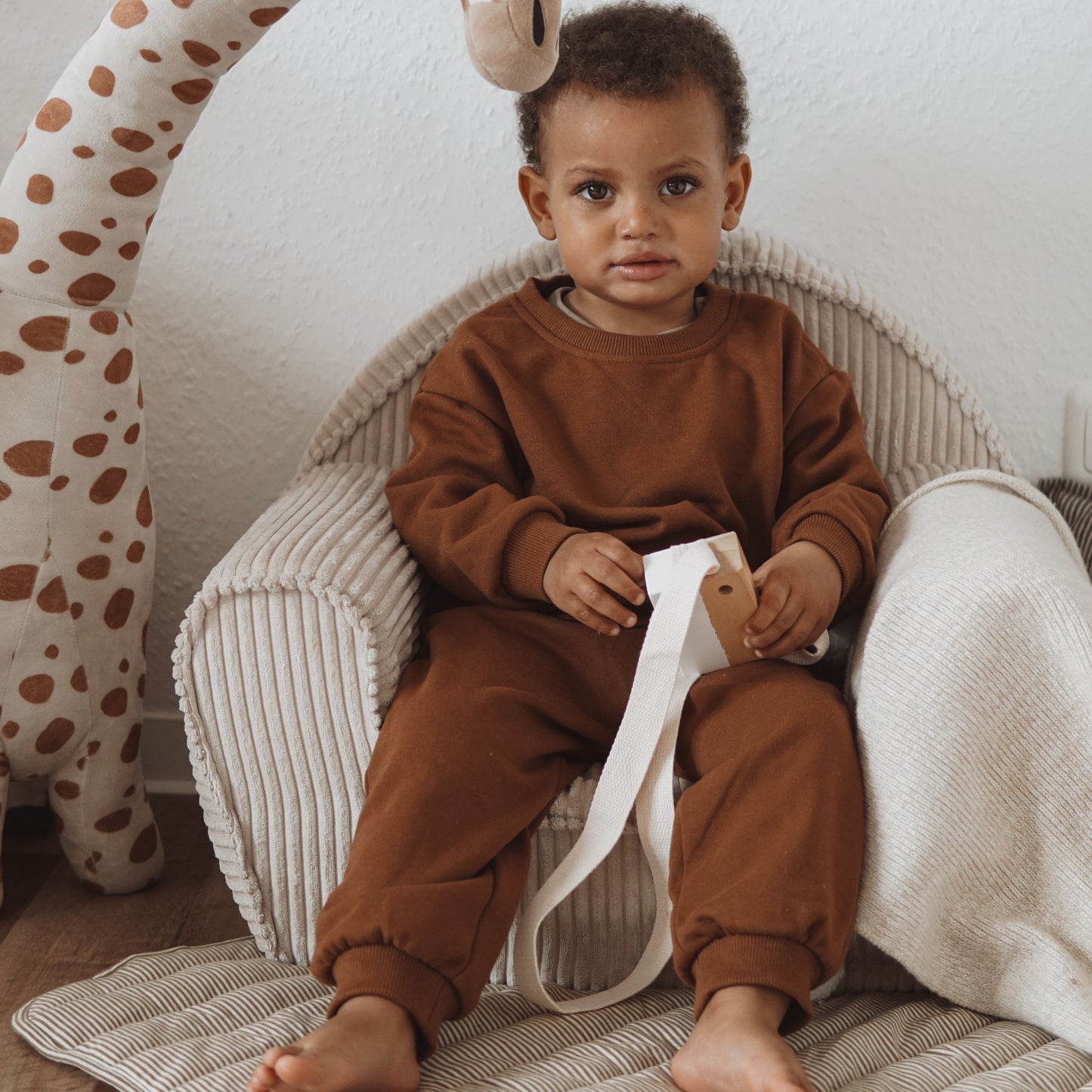 9M-10Y 100% Cotton Soft Terry Neutral Pants