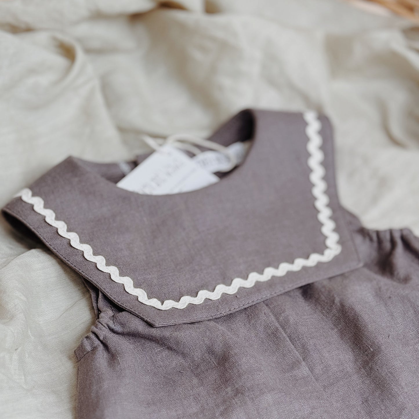12M-10Y Timeless Linen Sailor Dress | Summer-Ready & Effortless Charm