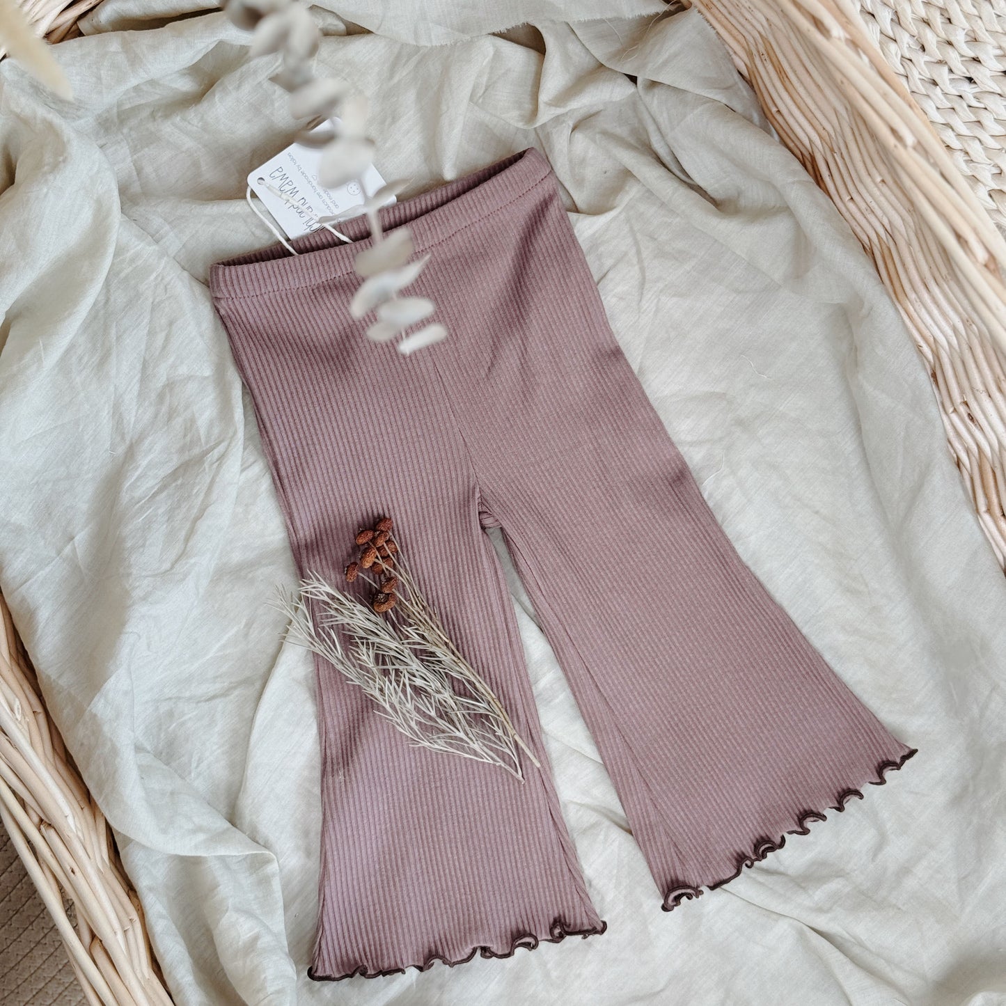 9M-10Y Ribbed Cotton Flare Pants | Chic, Comfy &amp; Perfect for All Seasons