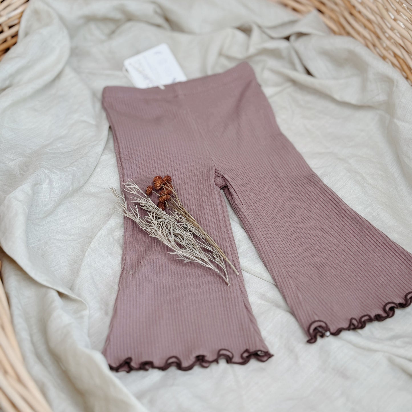 9M-10Y Ribbed Cotton Flare Pants | Chic, Comfy &amp; Perfect for All Seasons