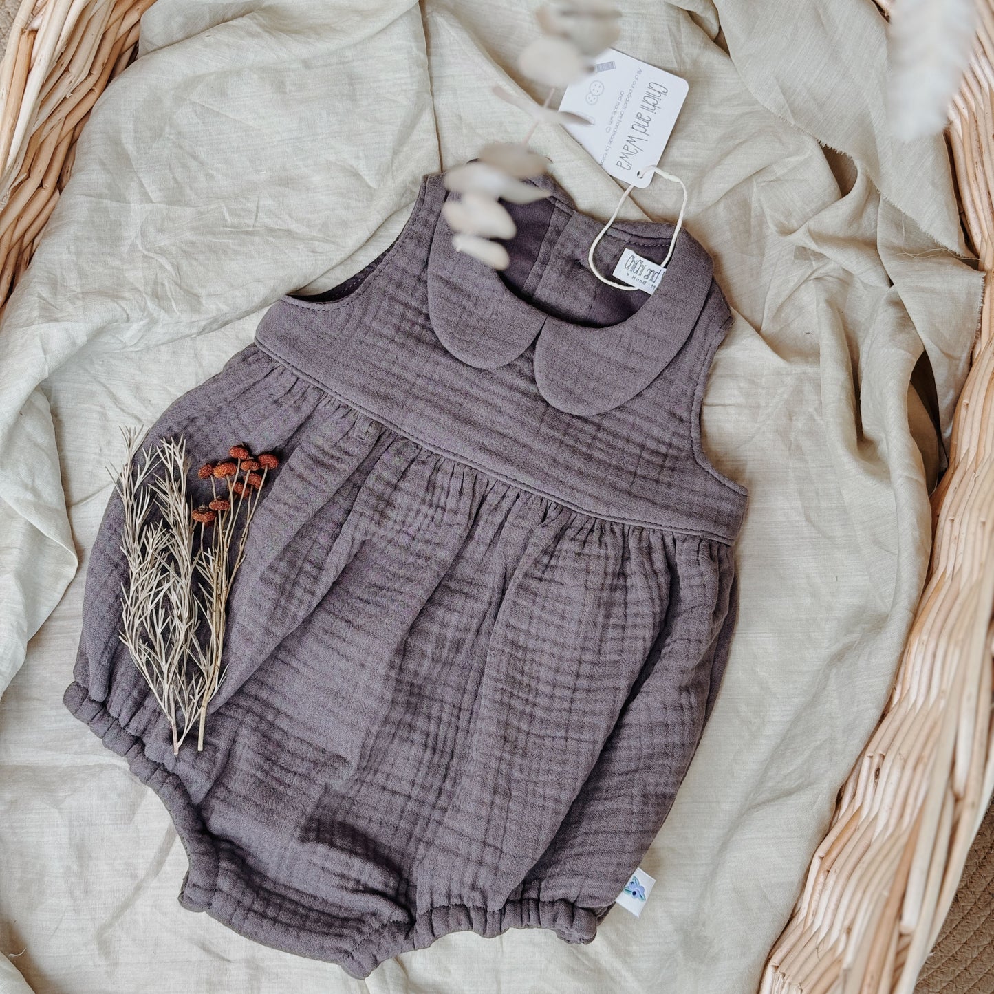 3M-4Y Triple Gauze Baby Romper | Soft, Airy & Perfect for Summer