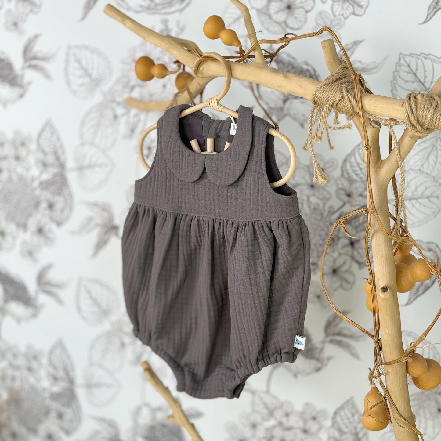 3M-4Y Triple Gauze Baby Romper | Soft, Airy & Perfect for Summer