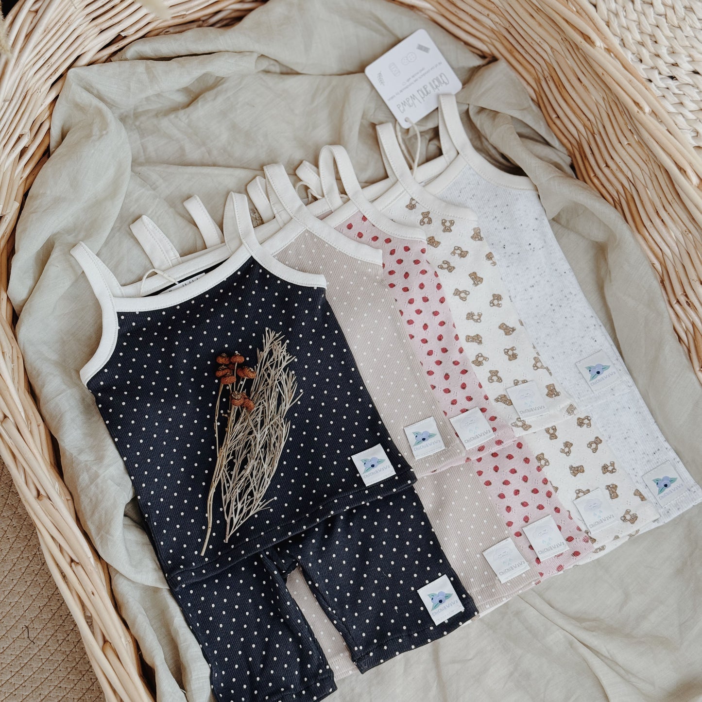 6M-8Y Cloud-Soft Cotton Cami & Biker Shorts Set | Breathable & Stretchy Summer Comfort