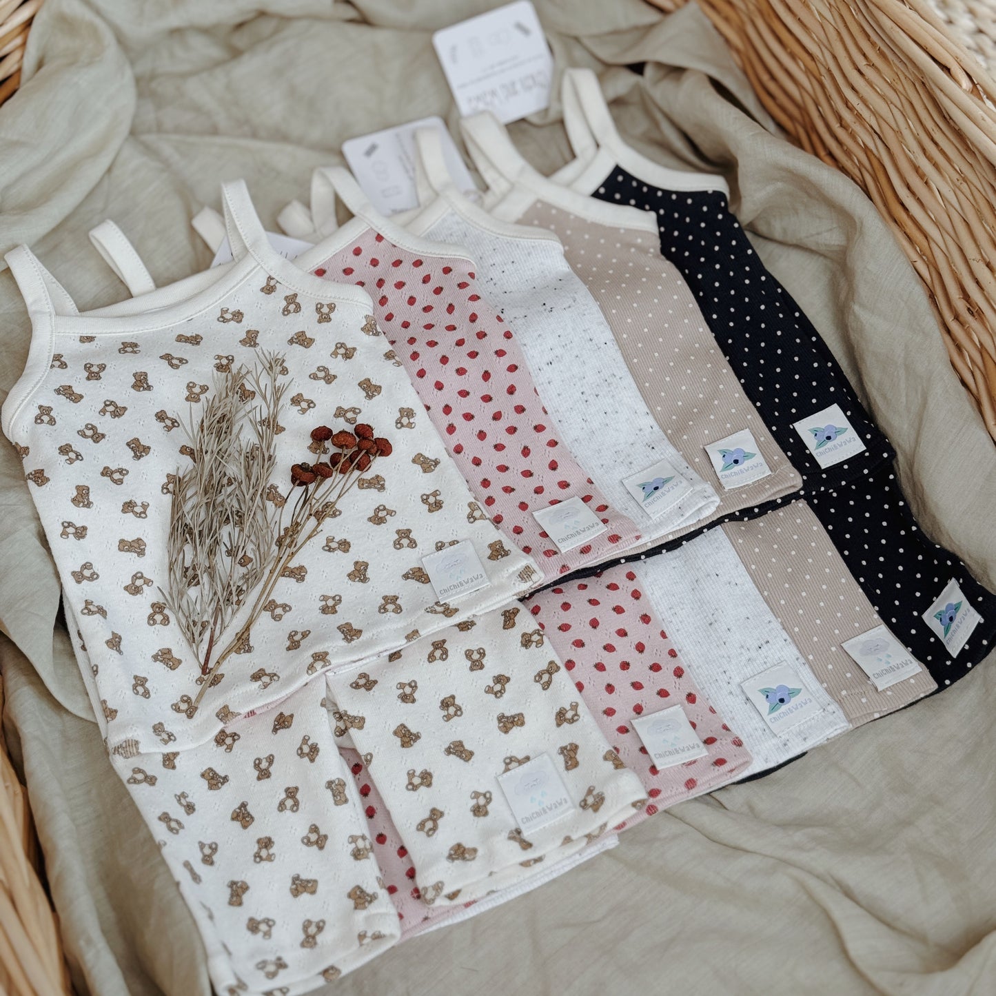 6M-8Y Cloud-Soft Cotton Cami & Biker Shorts Set | Breathable & Stretchy Summer Comfort