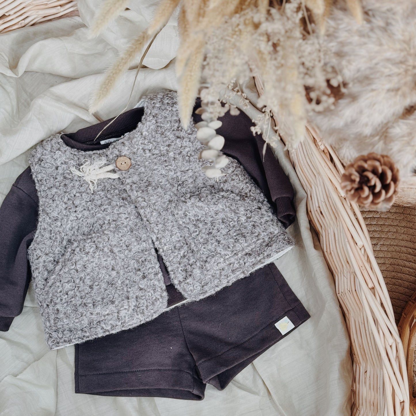 9M-10Y Faux Shearling Winter Vest
