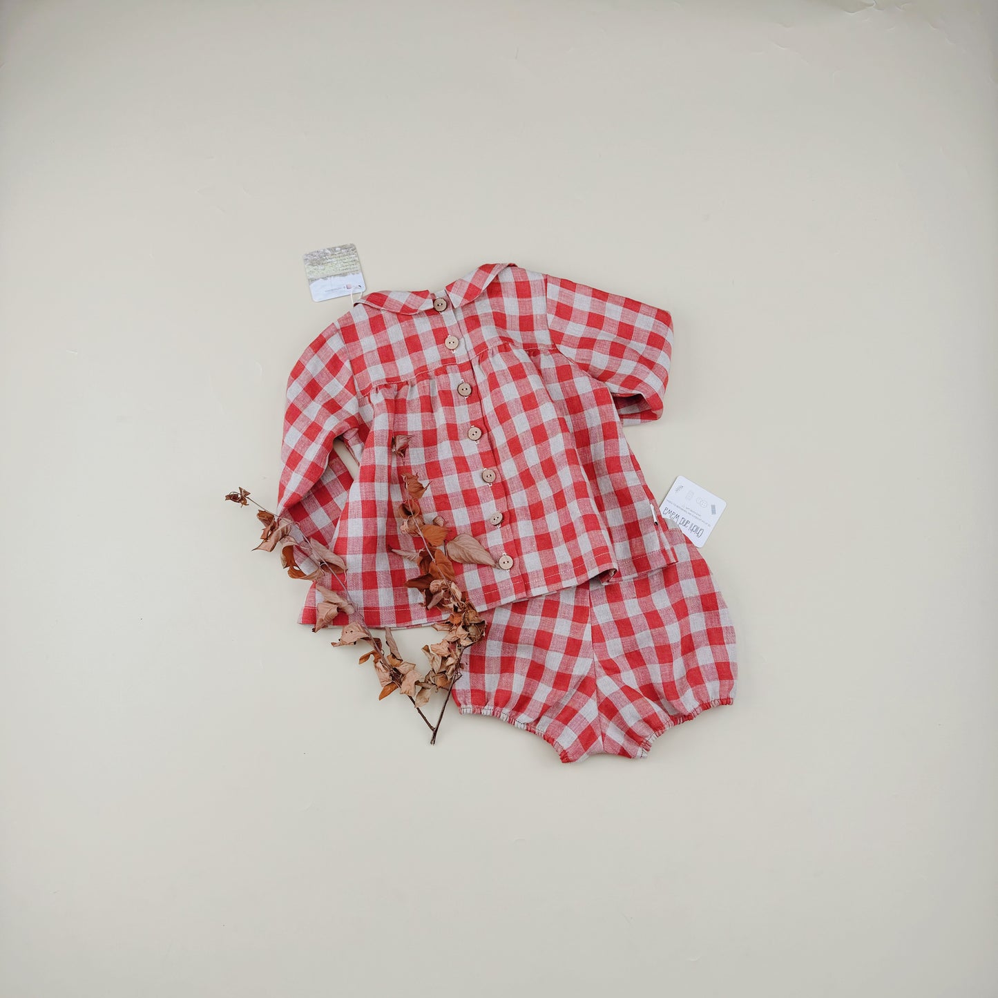 9M-10Y Girl Peter Pan Shirt and Bloomers