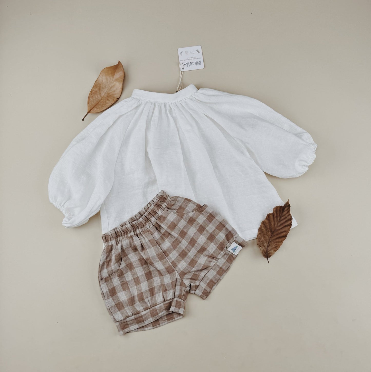 Girl Linen Packets Shorts - Chichi and Wawa