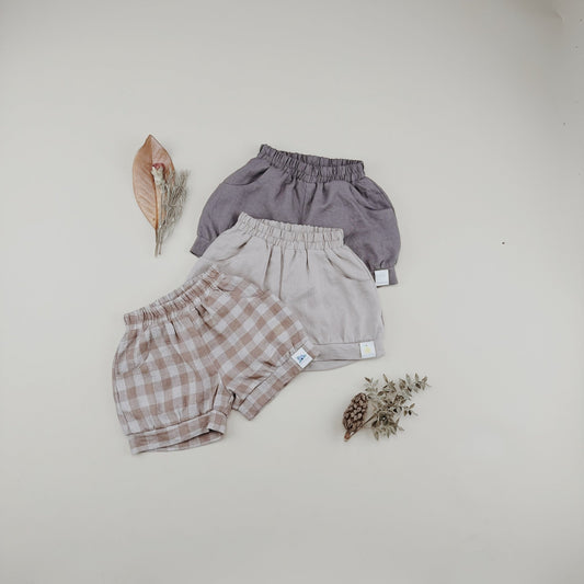 Girl Linen Packets Shorts - Chichi and Wawa