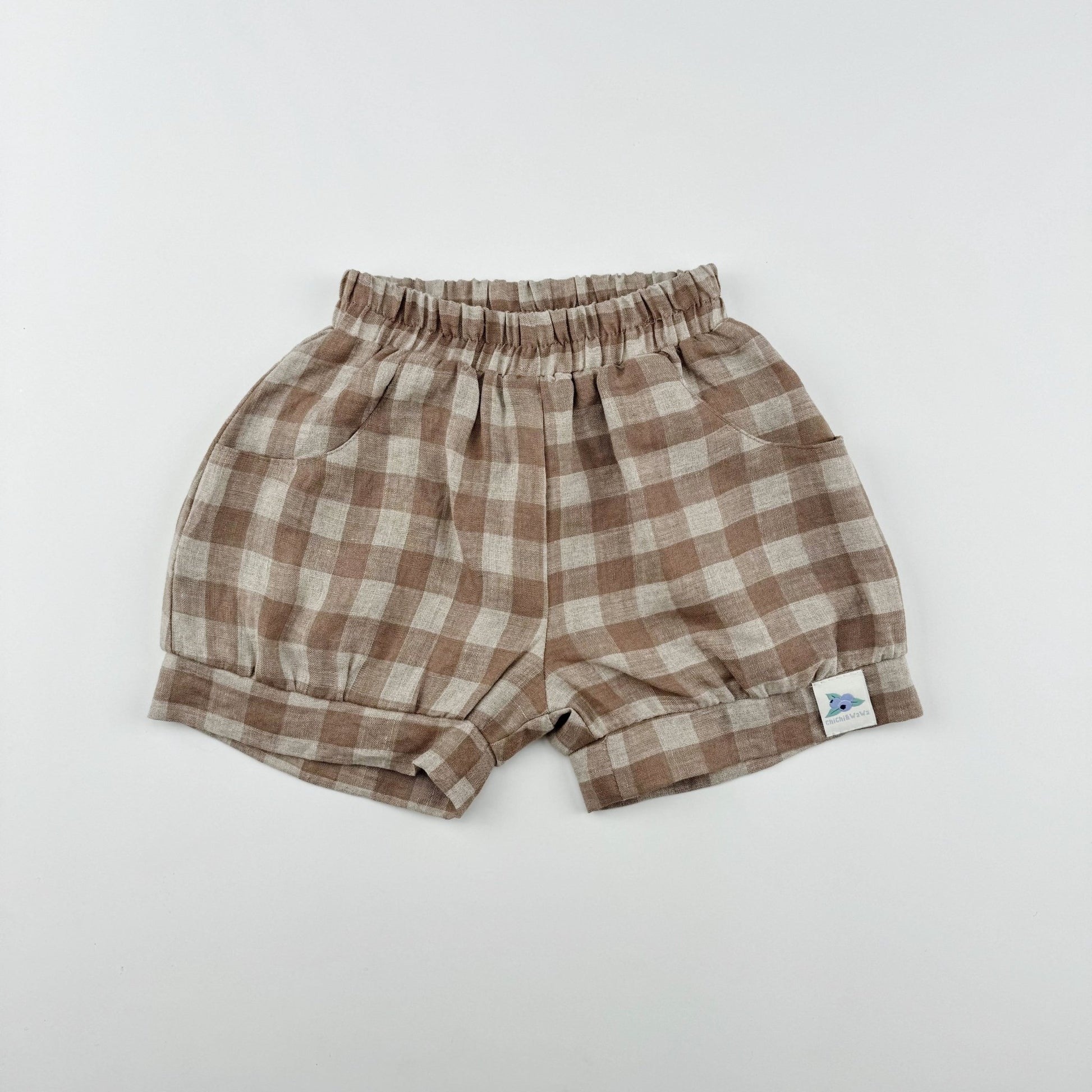 Girl Linen Packets Shorts - Chichi and Wawa