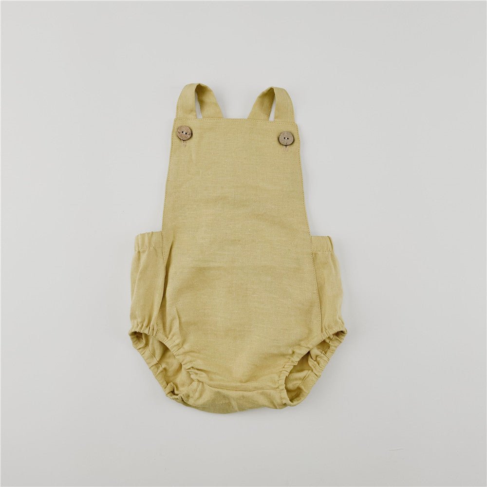 Linen Baby Strap Bodysuit - Chichi and Wawa