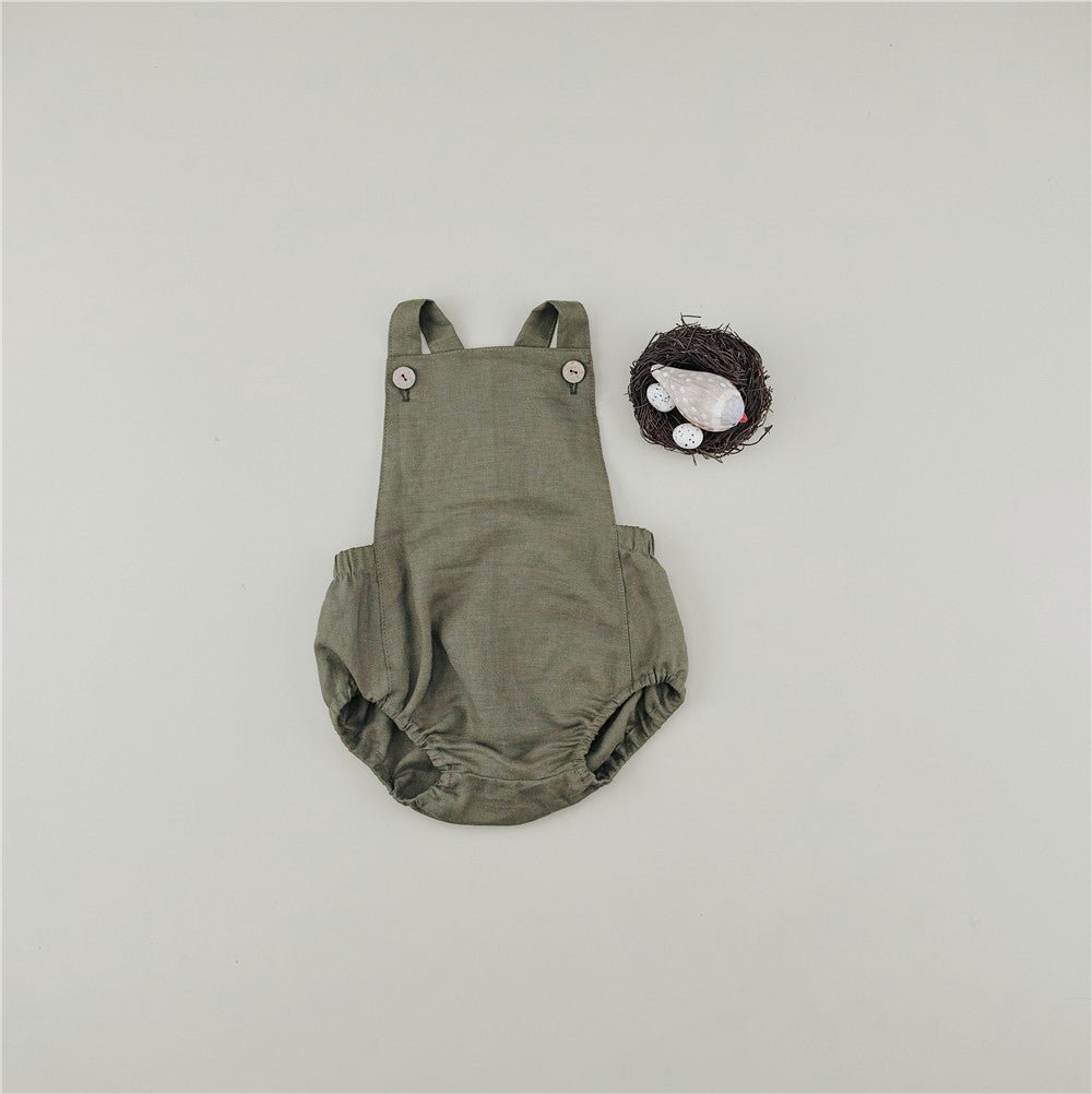Linen Baby Strap Bodysuit - Chichi and Wawa