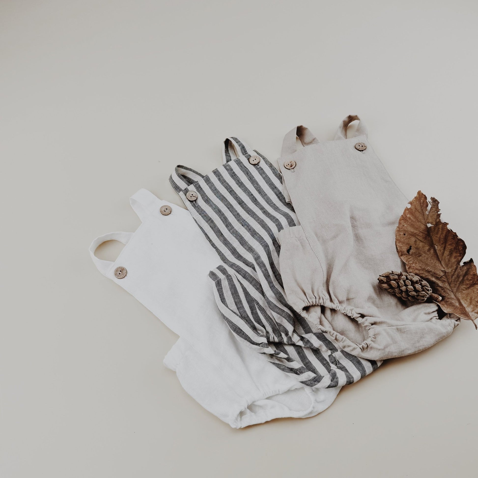Linen Baby Strap Bodysuit - Chichi and Wawa