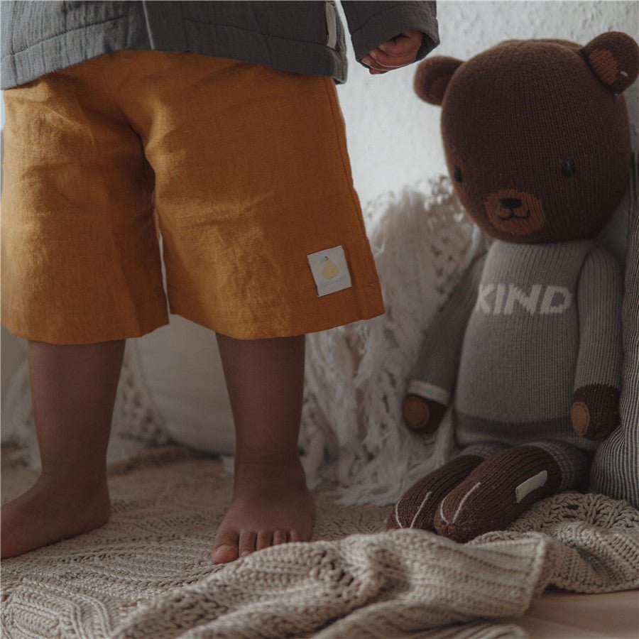 Linen Middle Pants - Chichi and Wawa