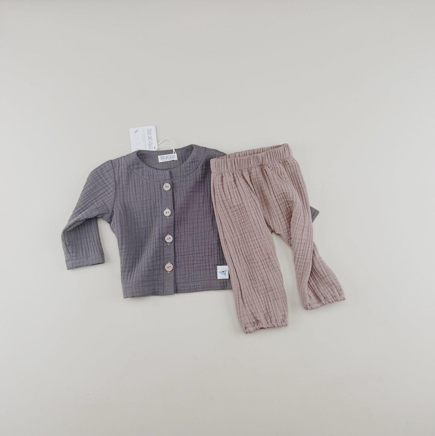 Triple Gauze Muslin Cotton Coat/Blouse - Chichi and Wawa