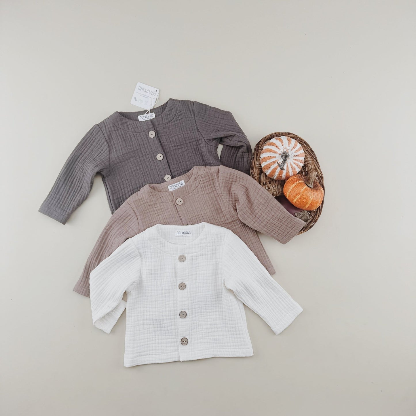 Triple Gauze Muslin Cotton Coat/Blouse - Chichi and Wawa
