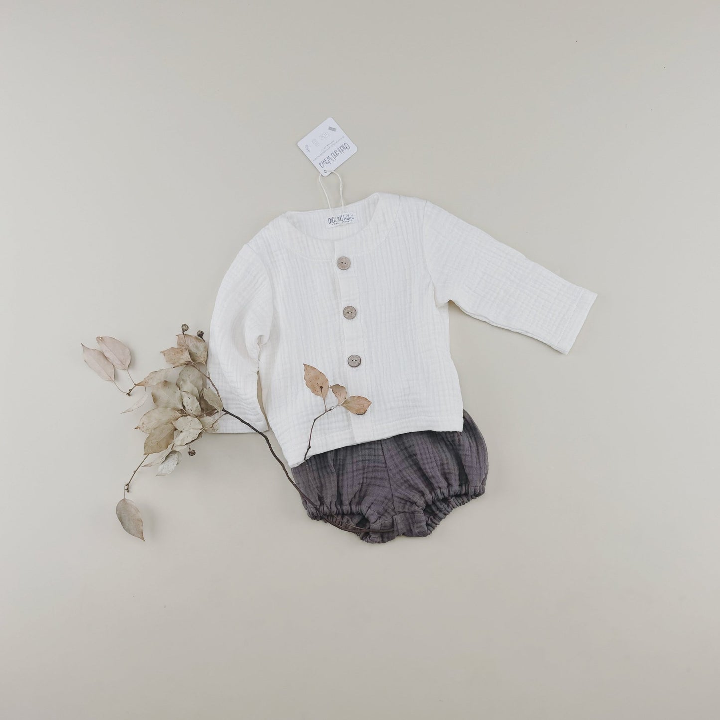 Triple Gauze Muslin Cotton Coat/Blouse - Chichi and Wawa