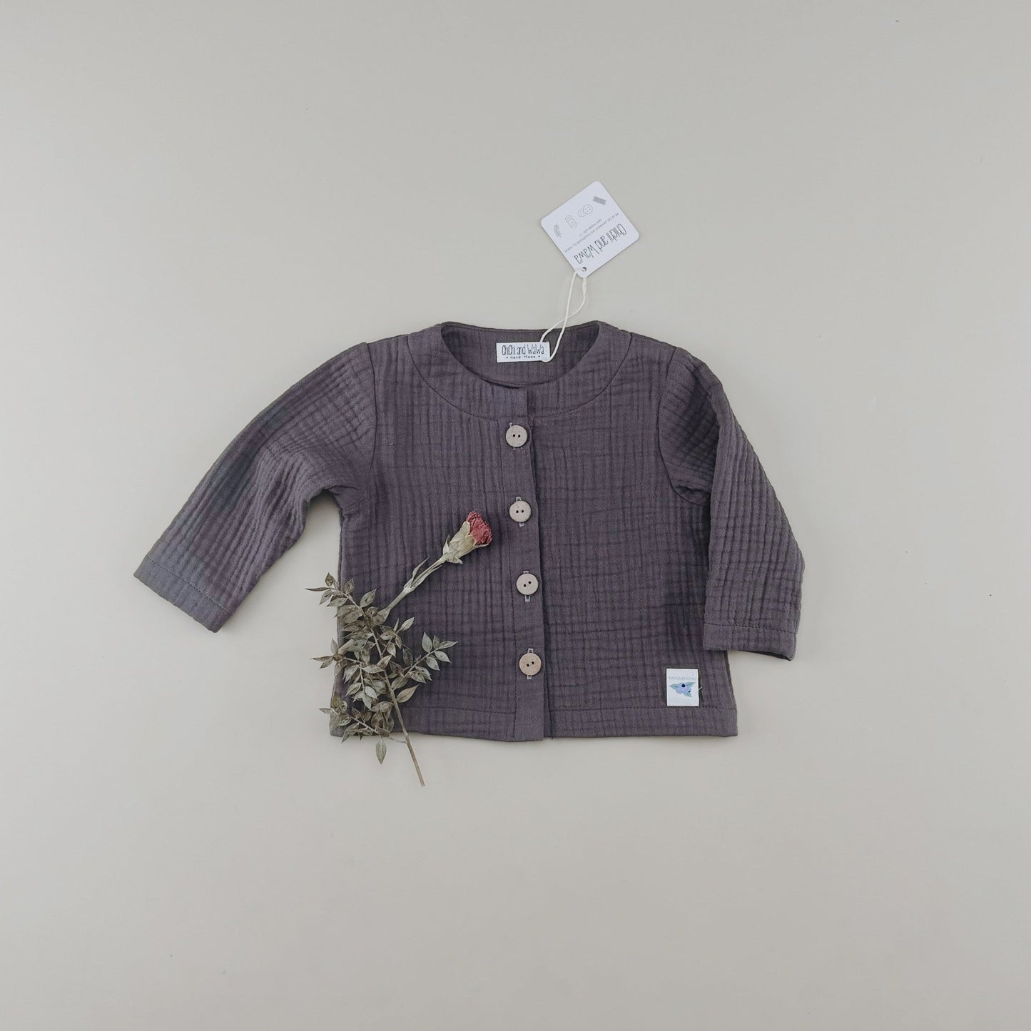Triple Gauze Muslin Cotton Coat/Blouse - Chichi and Wawa