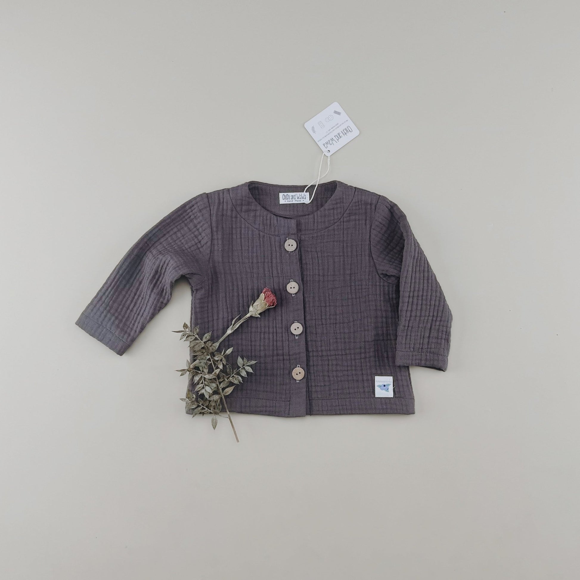 Triple Gauze Muslin Cotton Coat/Blouse - Chichi and Wawa